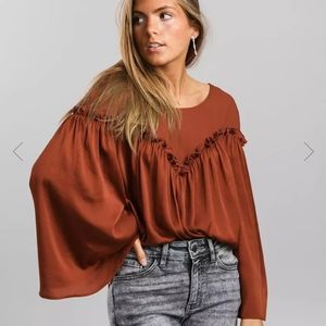 Free people "she's a natural" bodysuit